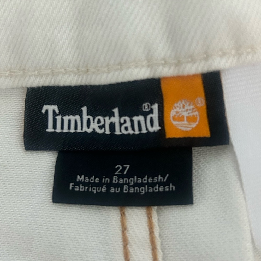 Timberland Women's Refibra Technology Skirt Cream Off White NWT Size 27 - Picture 3 of 9